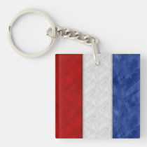 T Tango Watercolor Nautical Signal Maritime Flag Keychain