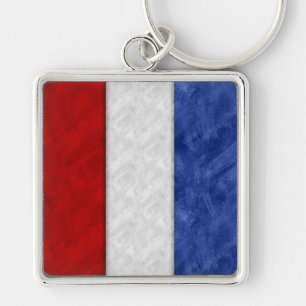 T Tango Watercolor Nautical Signal Maritime Flag Keychain