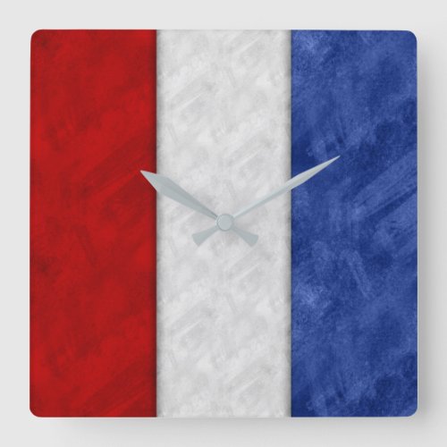 T Tango Watercolor Nautical Signal Maritime Flag Square Wall Clock