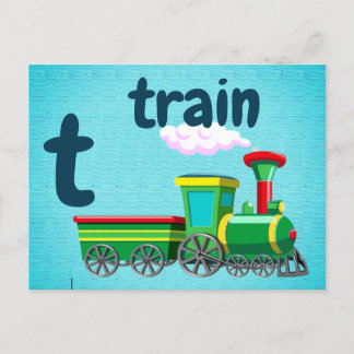 t - train flash card
