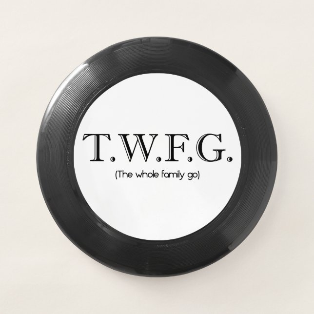 T.w.f.g. flying Frisbee  (Front)