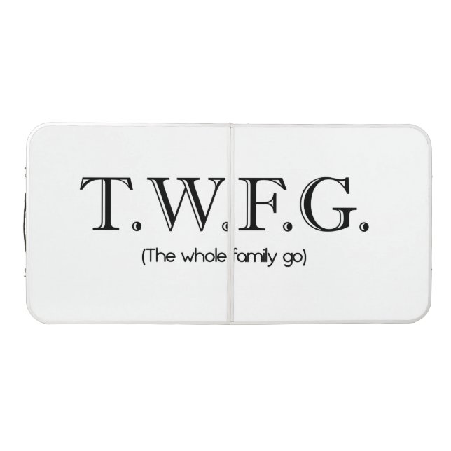 T.w.f.g. (the whole family go) ping Pong Table (Top)