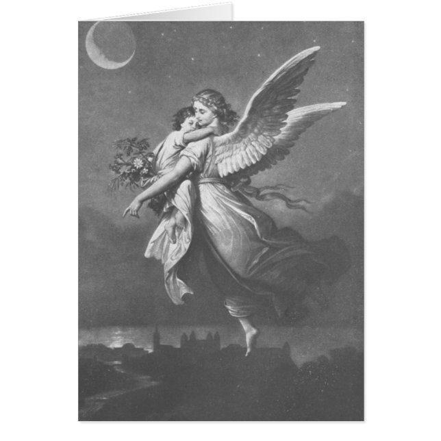 "'T was an angel visted the green earth." Cards (Front)