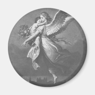 "'T was an angel visted the green earth." Magnet