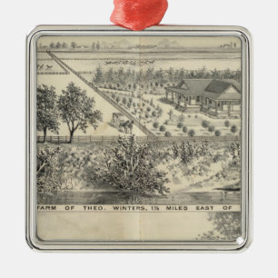 T Winters farm Metal Ornament
