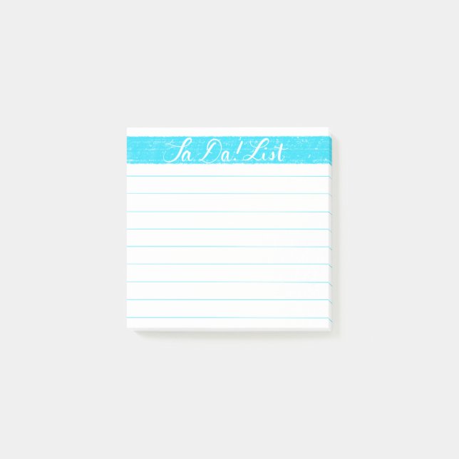 Ta-Da! List/Checklist Post-it Notes, Handlettered Notes (Front)