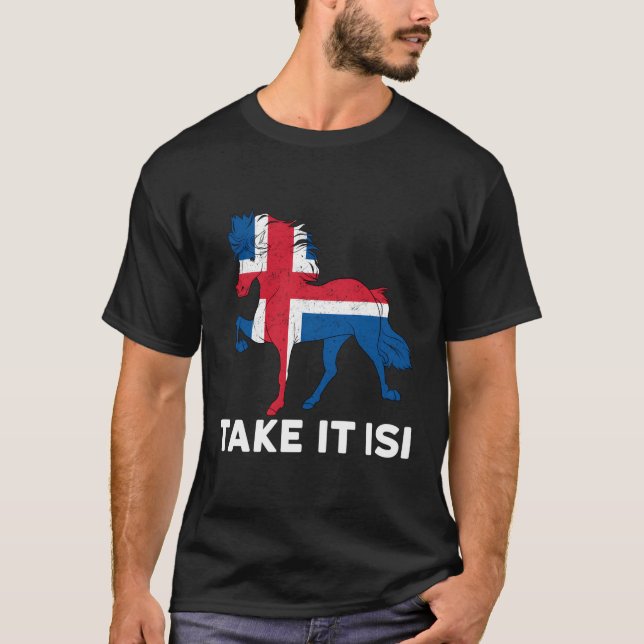 Tã¶Lt Icelandic Horse Evolution Icelandic Horses T T-Shirt (Front)