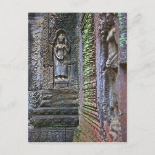 Ta Prohm Temple, Siem Reap Province, Cambodia 2 Postcard