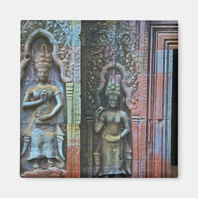 Ta Prohm Temple, Siem Reap Province, Cambodia Magnet (Front)