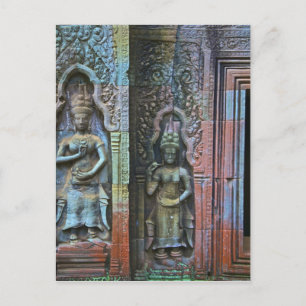 Ta Prohm Temple, Siem Reap Province, Cambodia Postcard