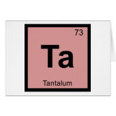 Ta - Tantalum Chemistry Periodic Table Symbol (Front Horizontal)