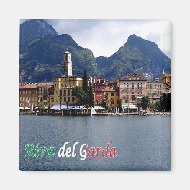 TAA025 RIVA DEL GARDA, panorama, Fridge Magnet (Front)