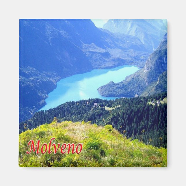 TAA031 MOLVENO, Trentino Alto Adige, Fridge Magnet (Front)