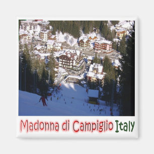 TAA036 MADONNA DI CAMPIGLIO, Aerial View, Fridge Magnet