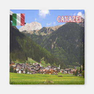 TAA058 CANAZEI Panorama, Italy, Fridge Magnet