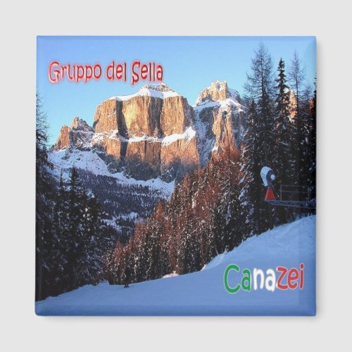 TAA059 CANAZEI Sella Group Italy Fridge Magnet