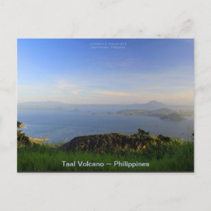 Taal Volcano in the afternoon light in Tagaytay Postcard