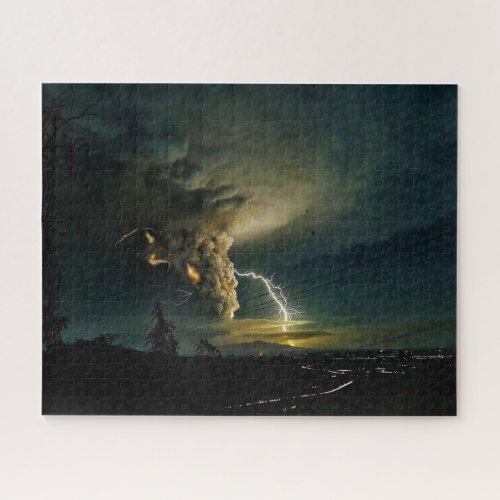 Taal Volcano Lightning Strike Jigsaw Puzzle