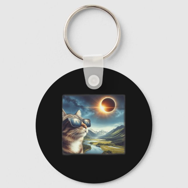 Tab 2024 Total Solar Eclipse 1  Keychain (Front)