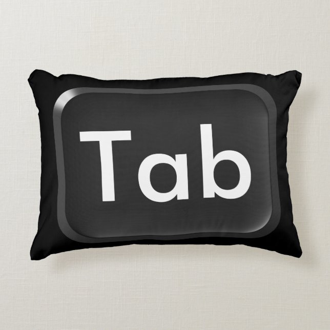 Tab Key Accent Pillow (Front)