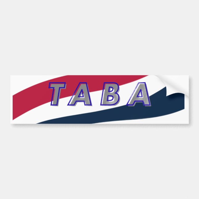 TABA political take America back again Bumper Sticker (Front)