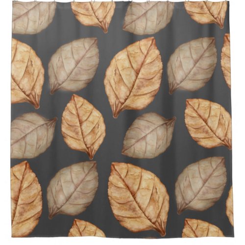 Tabacco Leaves Shower Curtain