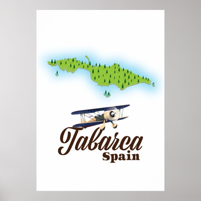 Tabarca Spain Beautiful map Poster (Front)
