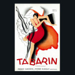 Tabarin by Paul Colin | Art Deco 1920s Poster<br><div class="desc">Sensual Vintage Art Deco, c 1928, titled "Tabarin", the name of a Cabaret made immortal with this poster by artist Paul Colin (1892-1985). Mixing business with pleasure, he and entertainer, Josephine Baker became wildly successful in the Paris, 1920s Jazz Age. Baker’s lover and friend, Colin designed the magnificent Art Deco...</div>