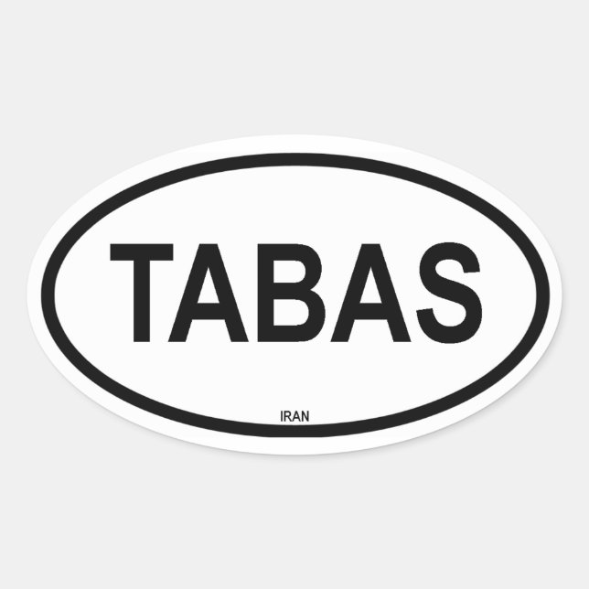 TABAS OVAL STICKER (Front)