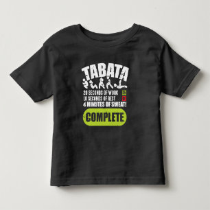 Tabata Workout Fitness Bootcamp Cardio Toddler T-shirt