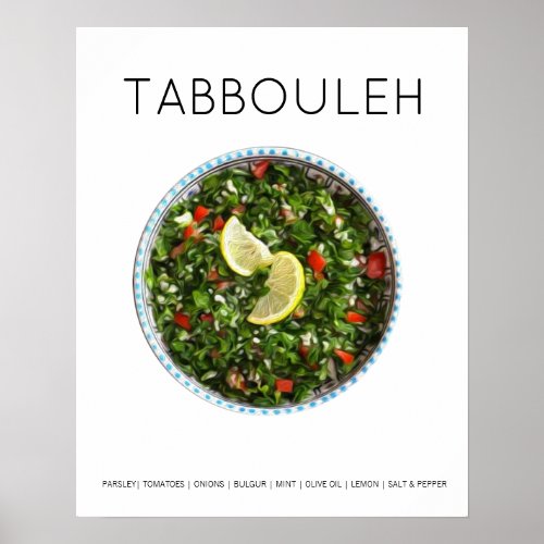 Tabbouleh Kitchen Wall Art