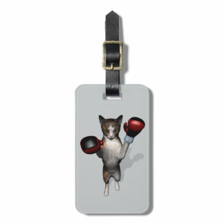 Tabby At Boxing Day Luggage Tag