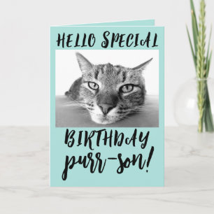 TABBY CAT BIRTHDAY GREETING CARDS