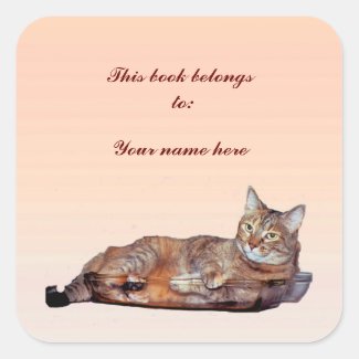 Tabby Cat Bookplate