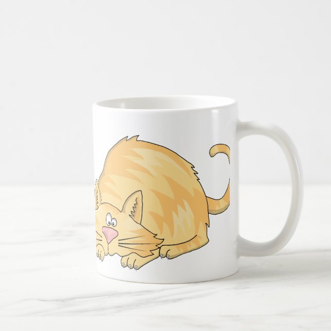tabby cat coffee mug (Right)