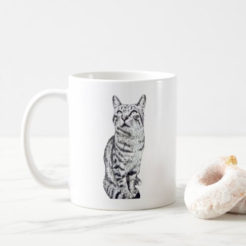 tabby cat coffee mug