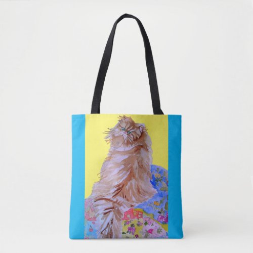 Tabby Cat Cute Cats Quilt Cats lovers Tote Bag