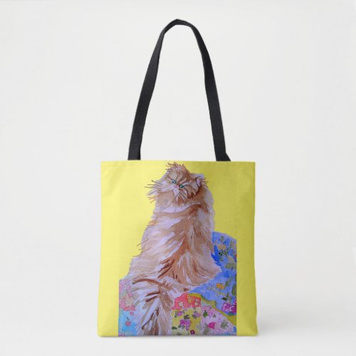 Tabby Cat Cute Cats Quilt Cats lovers Tote Bag