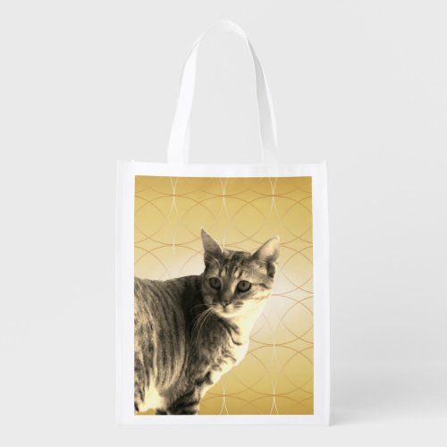 Tabby Cat Grocery Bag