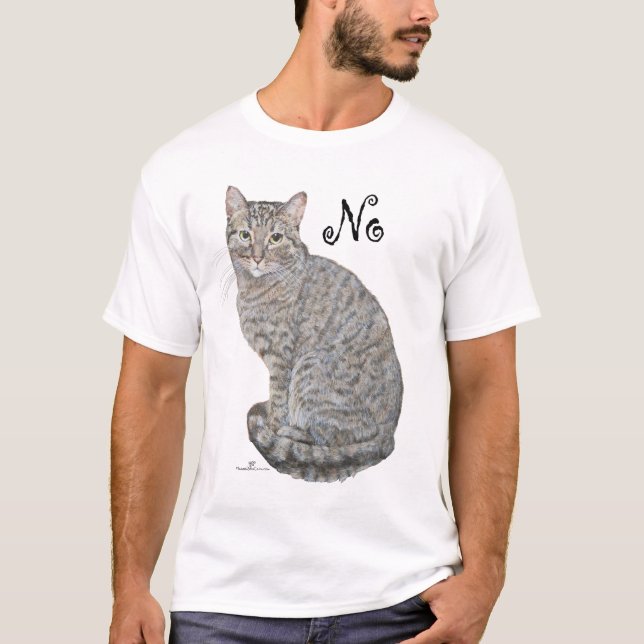 Tabby Cat is Not Open T-Shirt (Front)