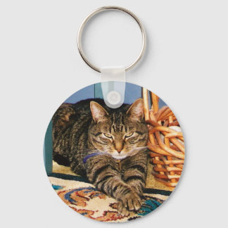 Tabby Cat key Chain