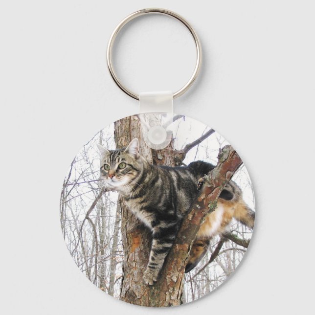 Tabby Cat Key Chain (Front)