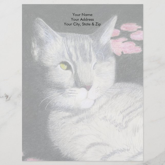 Tabby Cat Letterhead (Front)