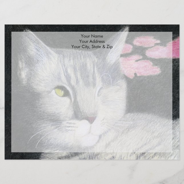 Tabby Cat Letterhead (Front)