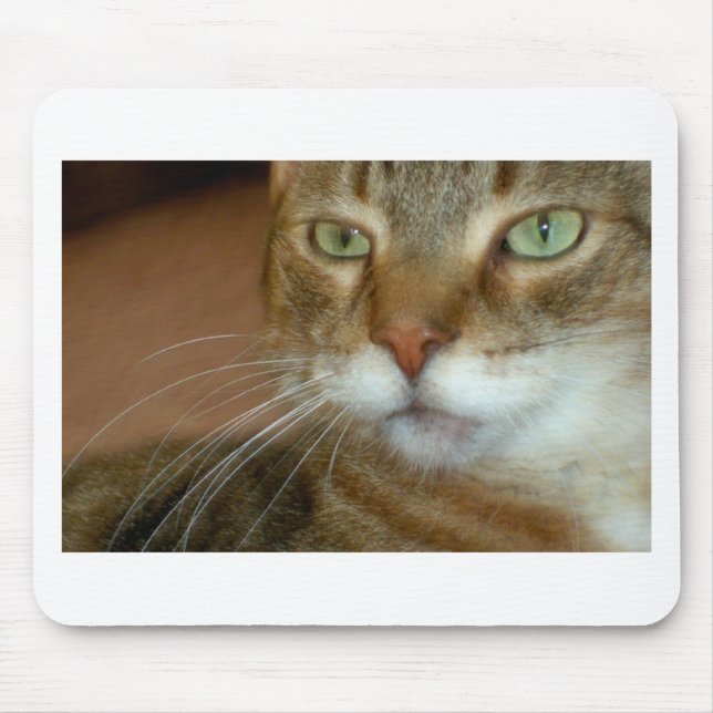 Tabby Cat Love Mouse Pad (Front)