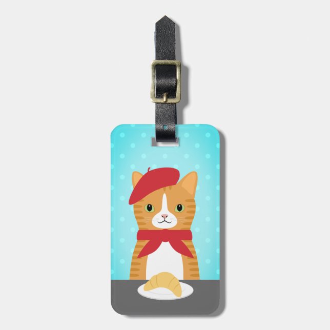 Tabby Cat Luggage Tags (Front Vertical)