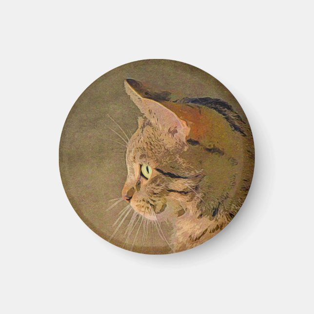 Tabby Cat Magnet (Front)
