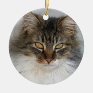 Tabby Cat ornament