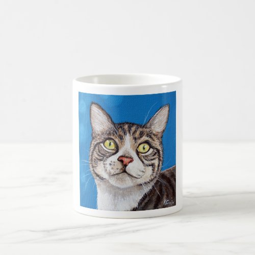 Tabby Cat Painting Coffee Mug