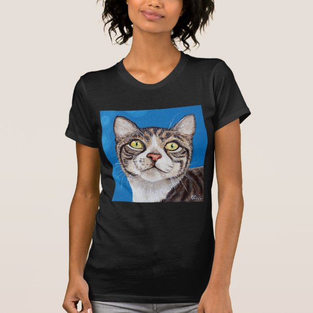Tabby Cat Painting T-Shirt (Front)